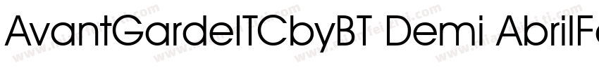 AvantGardeITCbyBT Demi AbrilFatface字体转换